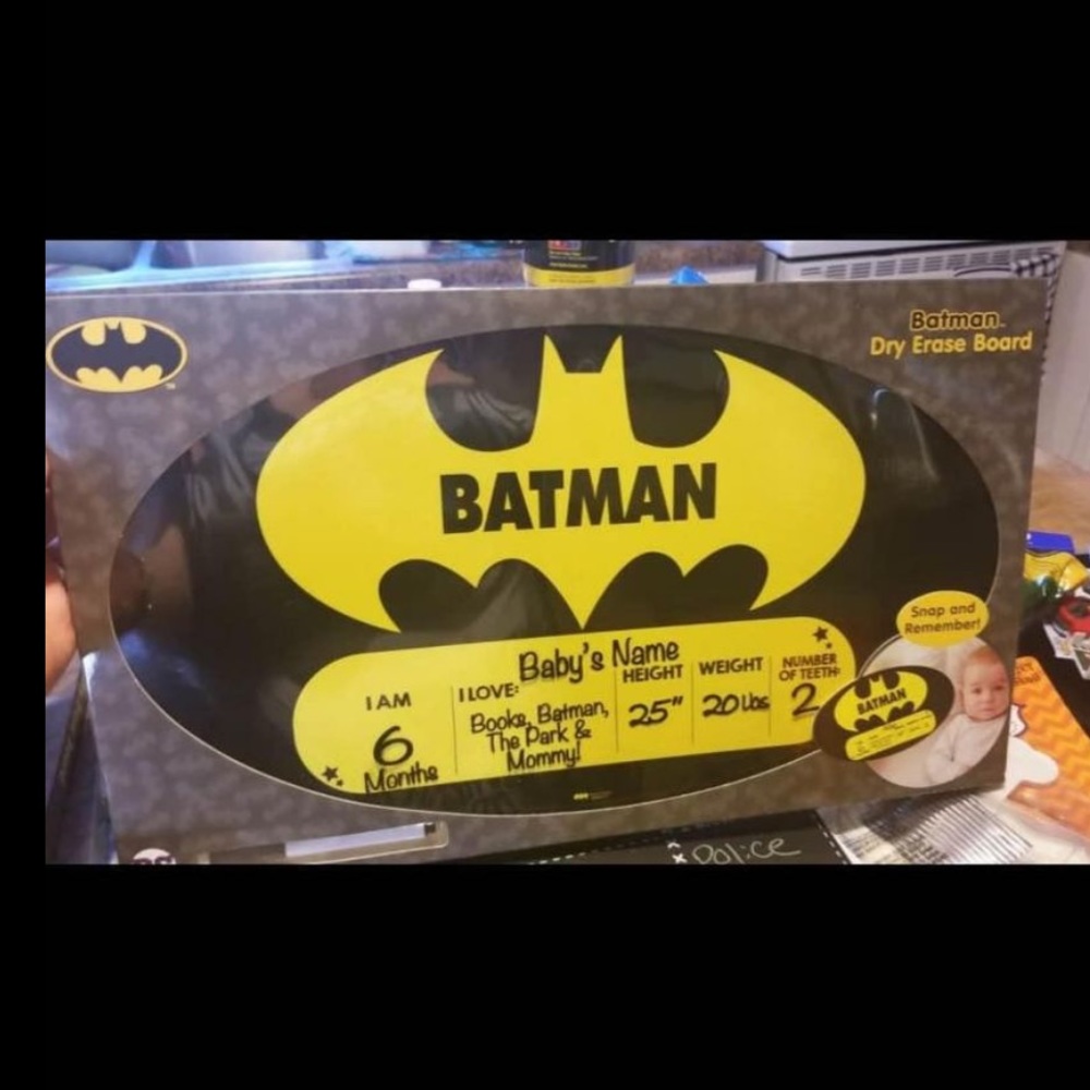 Batman milestone dry erase board